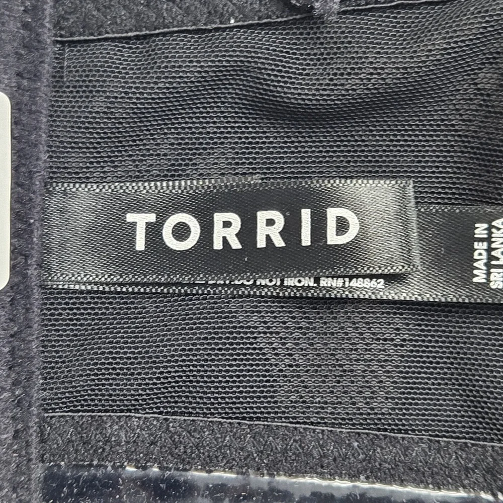 Torrid Women Bra 42DD Black Multi Way Underwired‎ Lace Strap Adjustable